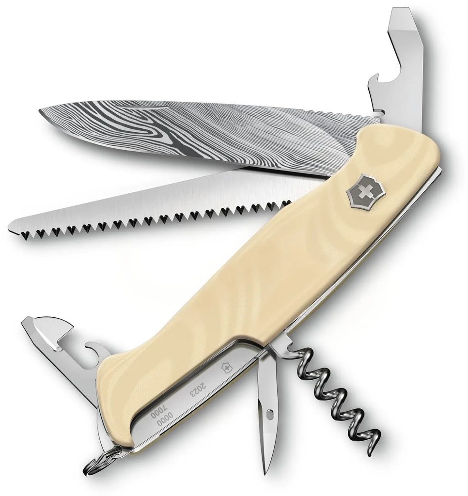 Nůž Victorinox Ranger 55 Mic Damast Limited Edition 2023 0.9561.J23 -  HodinkyWenger.cz - Autorizovaný prodejce a specialista