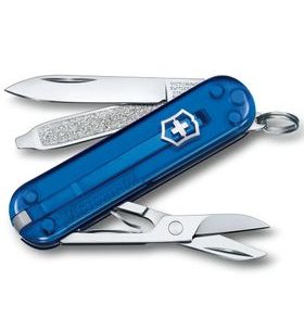 NŮŽ VICTORINOX CLASSIC SD TRANSPARENT COLORS DEEP OCEAN - KAPESNÍ NOŽE - PŘÍSLUŠENSTVÍ