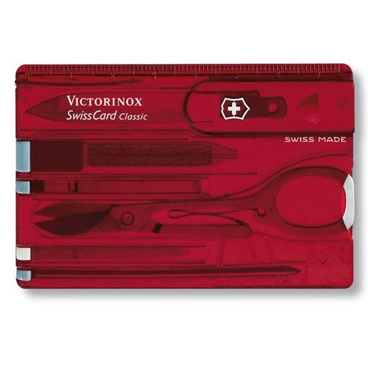 VICTORINOX SWISSCARD CLASSIC RED - KAPESNÍ NOŽE - PŘÍSLUŠENSTVÍ