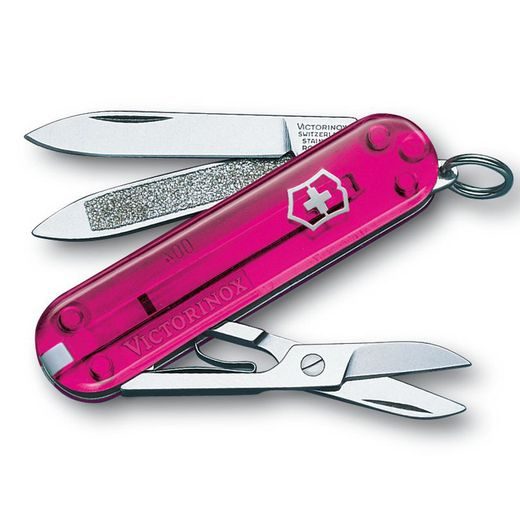 NŮŽ VICTORINOX CLASSIC PINK TRANSPARENT - KAPESNÍ NOŽE - PŘÍSLUŠENSTVÍ