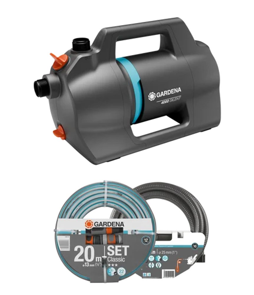 Elektrické povrchové čerpadlo Gardena 4100 Silent sada 9051-20