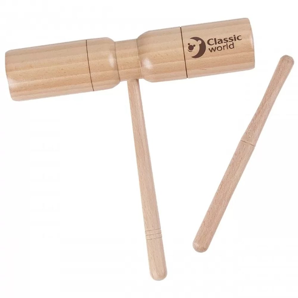 Dřevěný blok s rukojetí Classic World