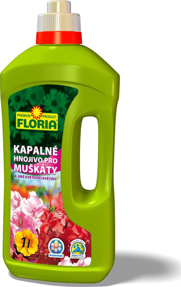 Kapalné hnojivo pro muškáty 1 l FLORIA Agro 008304