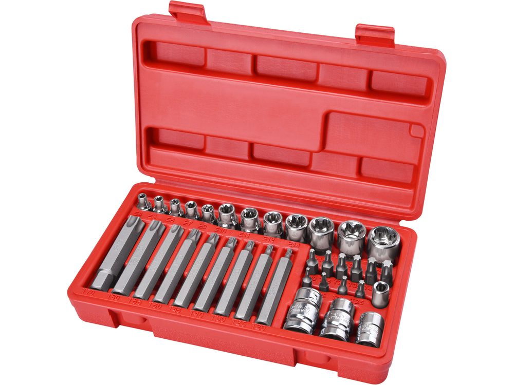 sada bitů HEX-TORX-XZN Extol Premium 40 ks