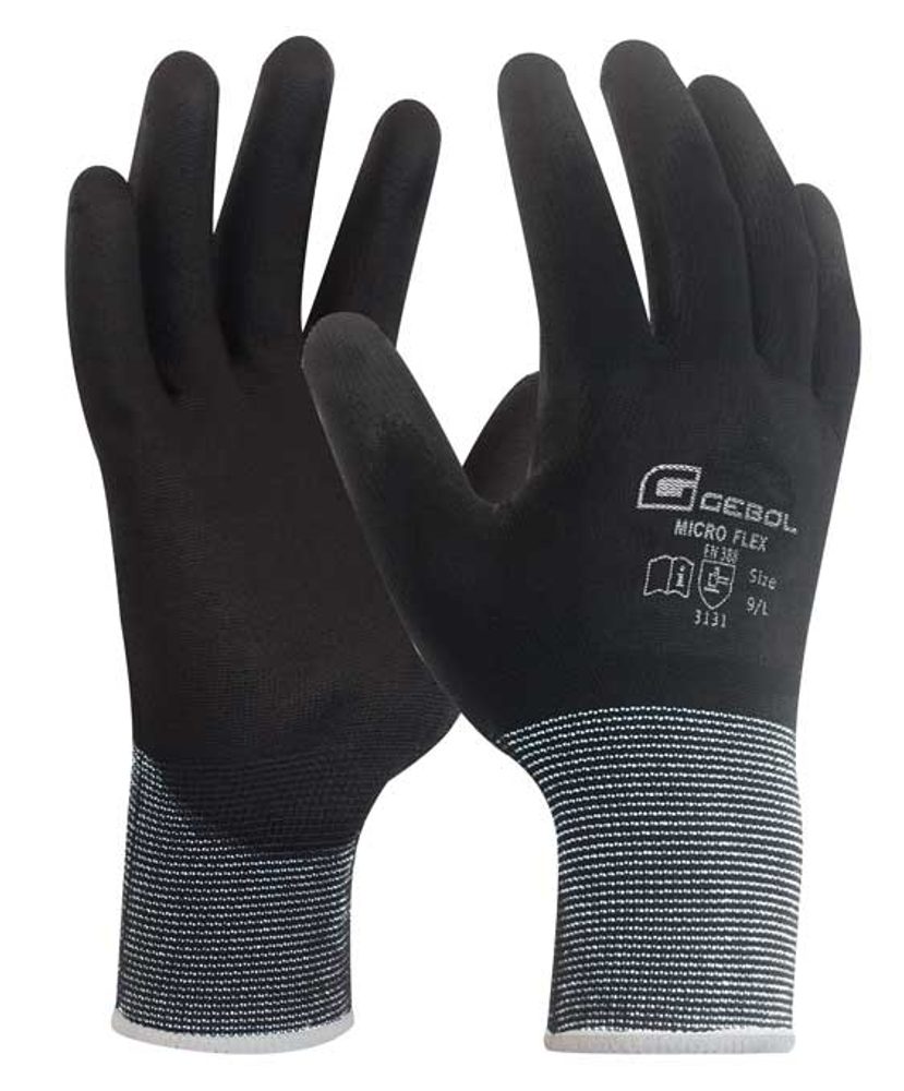 Pracovní rukavice MICRO FLEX TOUCH velikost 6 - blistr