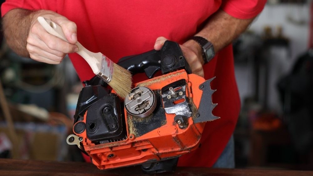 čištění motorové pily