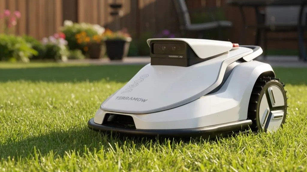 Údržba trávníku pomocí bezdrátové robotické sekačky