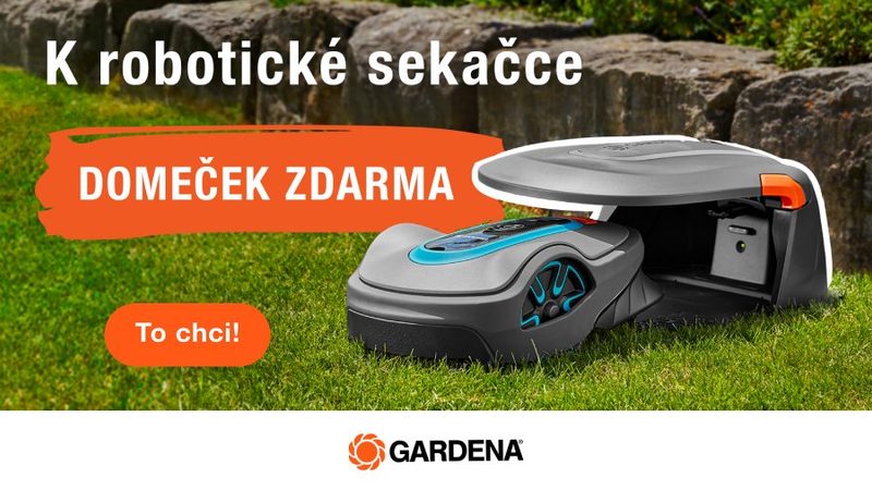 Získejte k robotickým sekačkám GARDENA domeček zcela ZDARMA