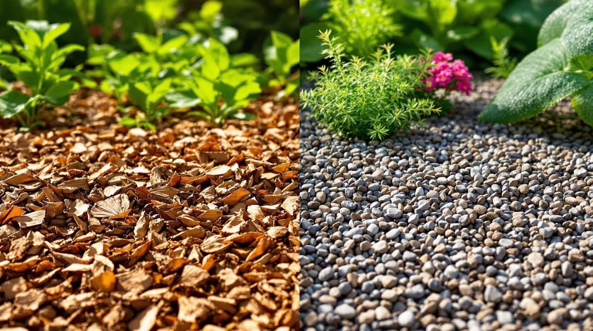 organický a anorganický mulč