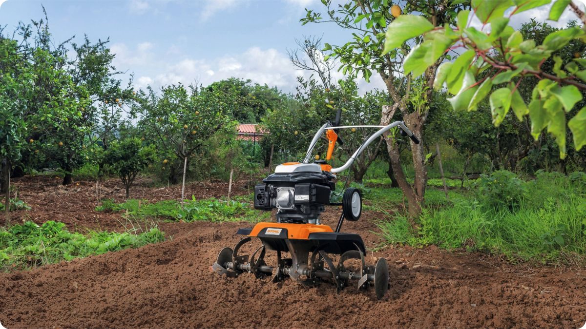 Motorový kultivátor STIHL – příprava půdy před výsadbou