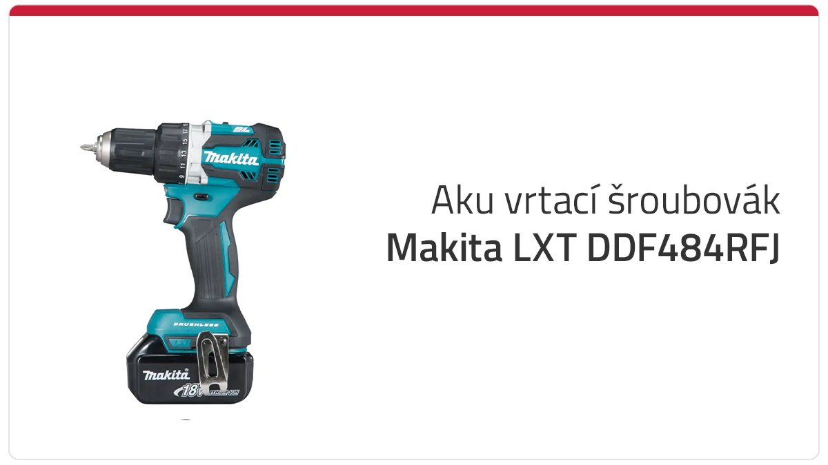 Aku vrtací šroubovák Makita DDF484RFJ