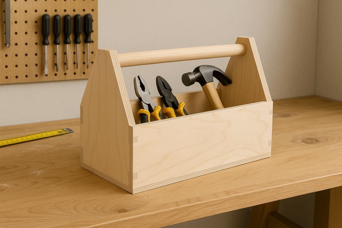 box z překližky na nářadí