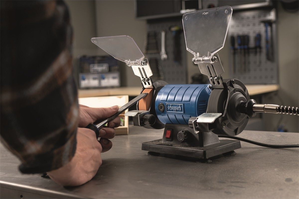 stolní dvoukotoučová bruska