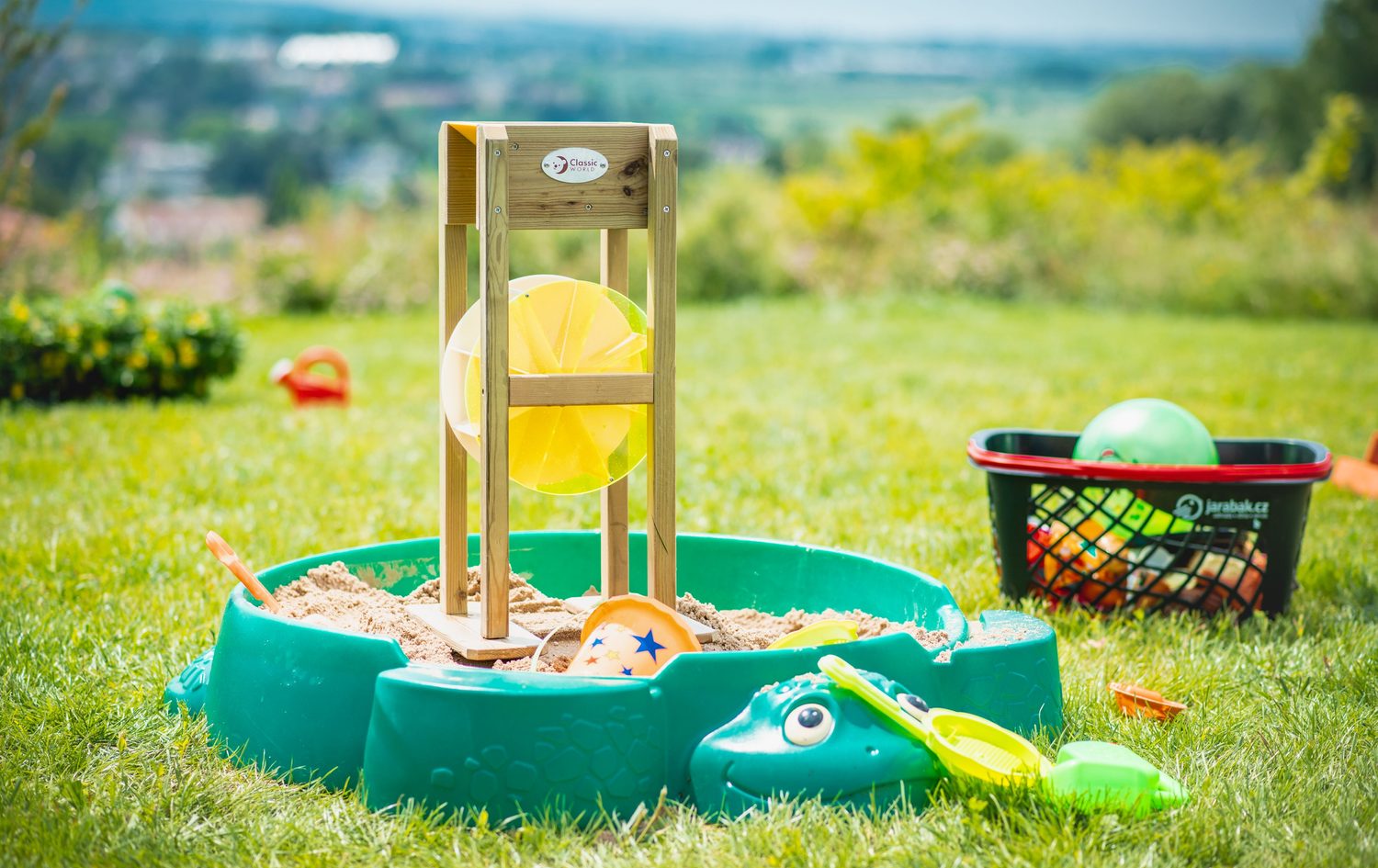 Dřevěný mlýnek na písek Classic World