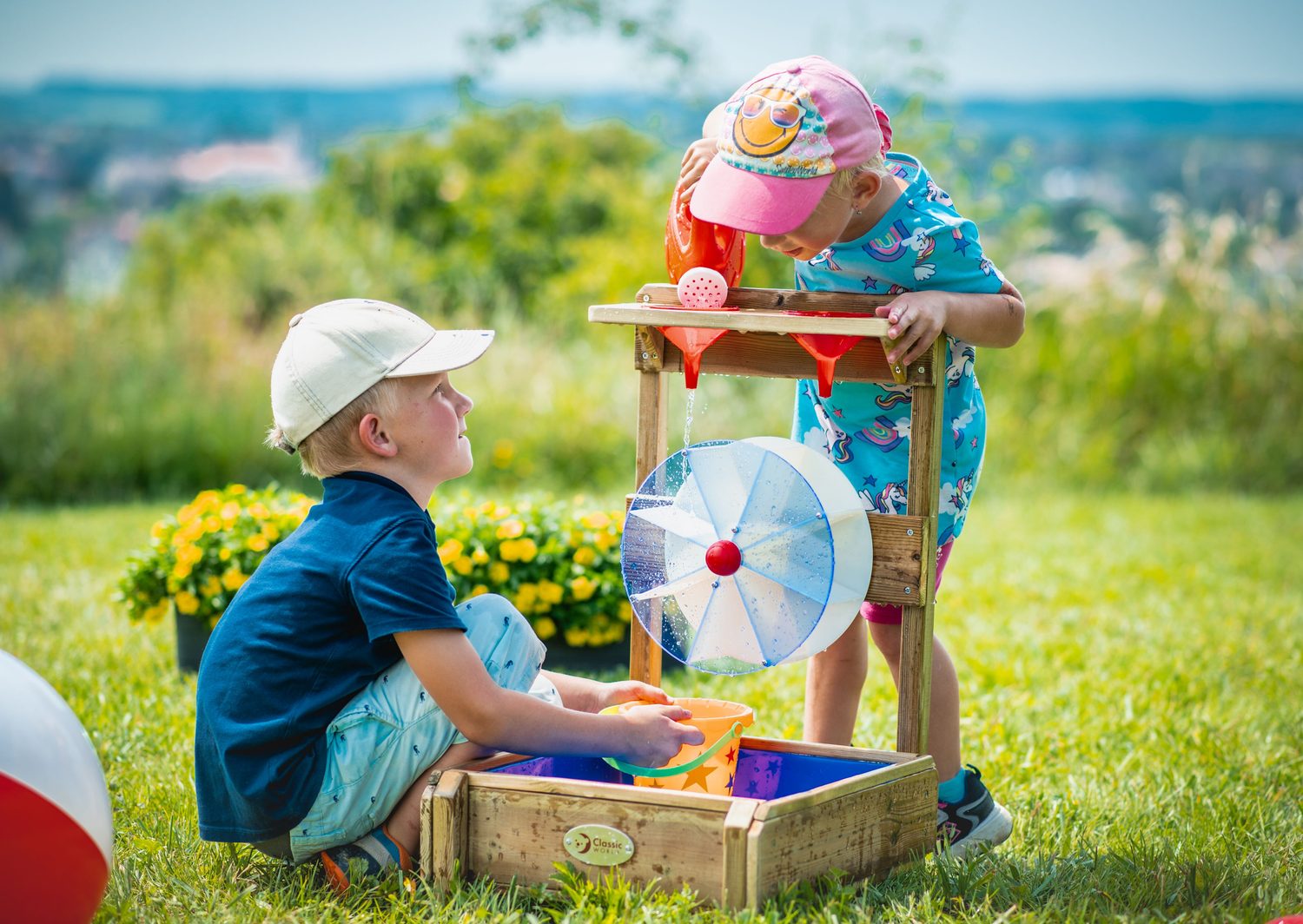 Dřevěný dětský vodní mlýnek Classic World