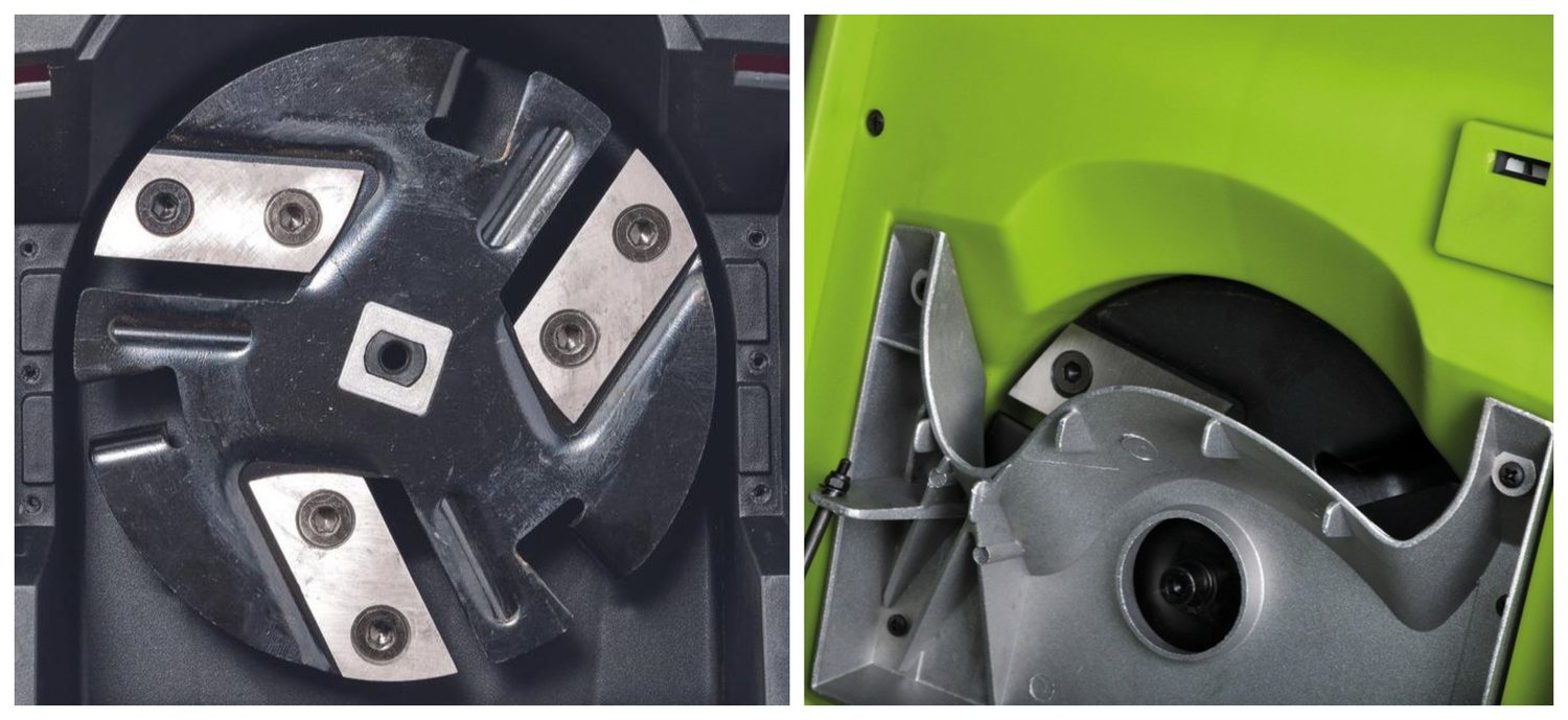 drtící mechanismus nožového drtiče - disk s noži