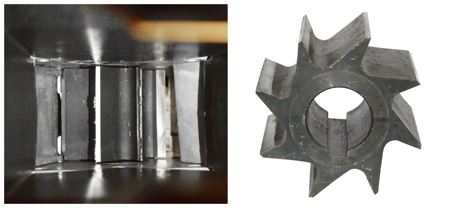 drtící mechanismus válcového drtiče - drtící válec