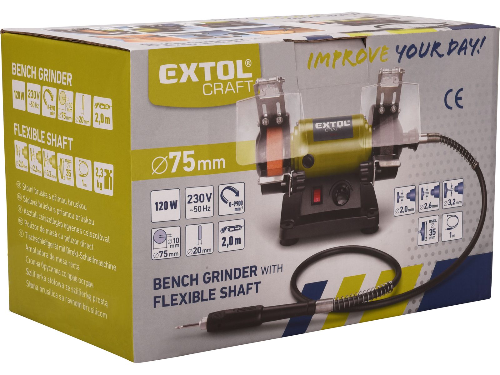 Elektrick dvoukotou ov stoln a p ma bruska extol craft 410112 jarab k