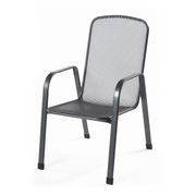 MWH Savoy Basic - stohovatelná židle z tahokovu, tmavě šedá, 75 x 57 x 93 cm
