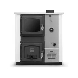 Kuchyňská kamna / Kotel s výměníkem TEMY PRO 18 kW Pravá/Bílá