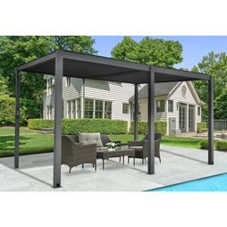 Bioklimatická pergola Riwall PRO RMBP 13 x 10 antracit 4x3m