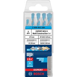Sada vrtáků Bosch EXPERT HEX-9 MultiConstruction 5 ks 2608902289