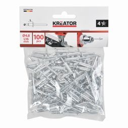 Trhací nýty Kreator 4,8x16mm 100ks KRTH62706