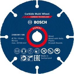 Víceúčelový řezný kotouč Bosch Expert Carbide 76 x 10 2608901196