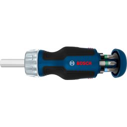 Ráčnový krátký šroubovák Bosch se zásobníkem 6 ks bitů 1600A039PW