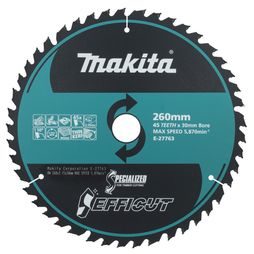 Pilový kotouč na dřevo Makita Efficut 260 mm 45Z E-27763