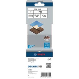 3x Brusný pás Bosch PRO X440 75 x 457 mm G80 2608606034