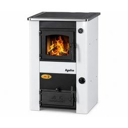Krbová kamna na dřevo s výměníkem Concept 2 Mini a varnou plotnou - 17,1 kW - bílý