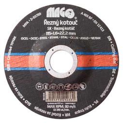 Řezný kotouč na kov MAGG 115 x 1,6 mm RK11516