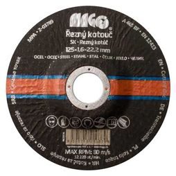Rezný kotúč na kov 125x1,6x22,2mm