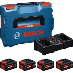 Sada akumulátorů Bosch EXPERT 2xEXBA18V-55 2x EXBA18V-80 + EXAL18V2-320 1600A0373Y