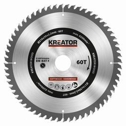 Pílový kotúč KREATOR 216mm, 60T KRT020424