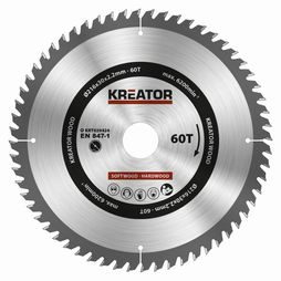 Pilový kotouč KREATOR 216mm, 60T KRT020424