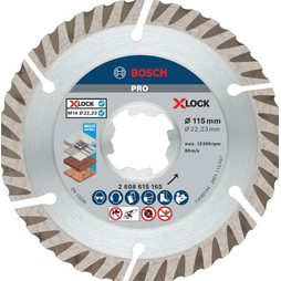 Diamantový dělicí kotouč Bosch PRO X-LOCK 115mm 1 ks 2608615165