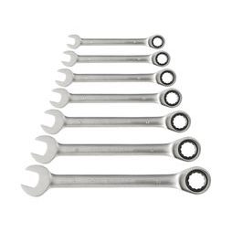 EXTOL PREMIUM 8816100 - kľúče račňové očkovo-ploché, sada 7ks, 8-19mm