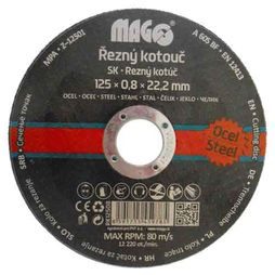 Řezný kotouč na kov MAGG 125 mm RK12508