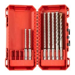 Sada čtyřbřitých vrtáků Milwaukee SDS-Plus 7 ks 4932492113