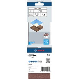 3x Brusný pás Bosch PRO X440 75 x 533 mm G40 2608606069