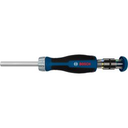 Ráčnový šroubovák Bosch se zásobníkem 12 ks bitů 1600A039PK