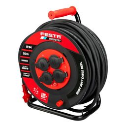 Venkovní prodlužovací kabel na bubnu 50m 3x2,5mm² FESTA INDUSTRY 37741