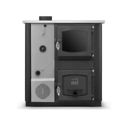 Kuchyňská kamna s výměníkem TEMY PRO 30 kW Levá/Černá