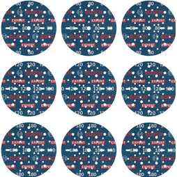 9x Brúsny papier Bosch EXPERT O780 s fóliou 2608902448