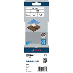 3x Brusný pás Bosch PRO X440 75 x 457 mm G60 2608606033