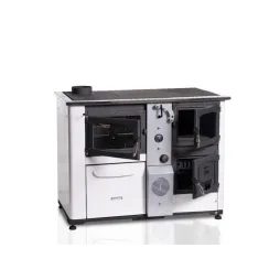 Kuchyňská kamna s troubou a výměníkem TEMY PRO P 25 S Levá/Bílá