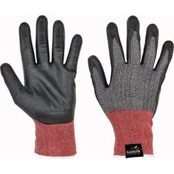 Protipořezové rukavice PARVA FH černá/šedá - velikost 7
