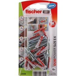 Fischer DuoPower 5X25 S K Blistr NV 00534996